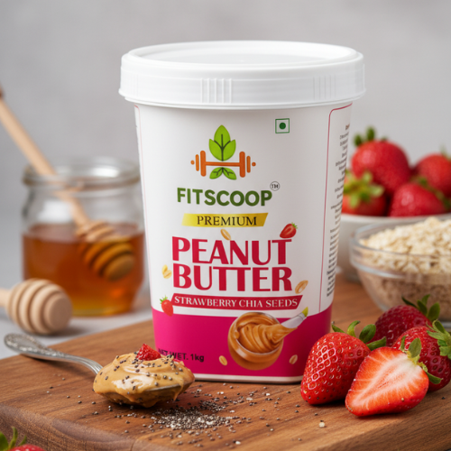 Peanut Butter (Strawberry Chia Seeds) 1Kg